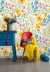 Leaves Floral Wallpaper
